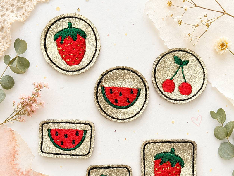 Label Früchte Set - ITH-Stickdatei